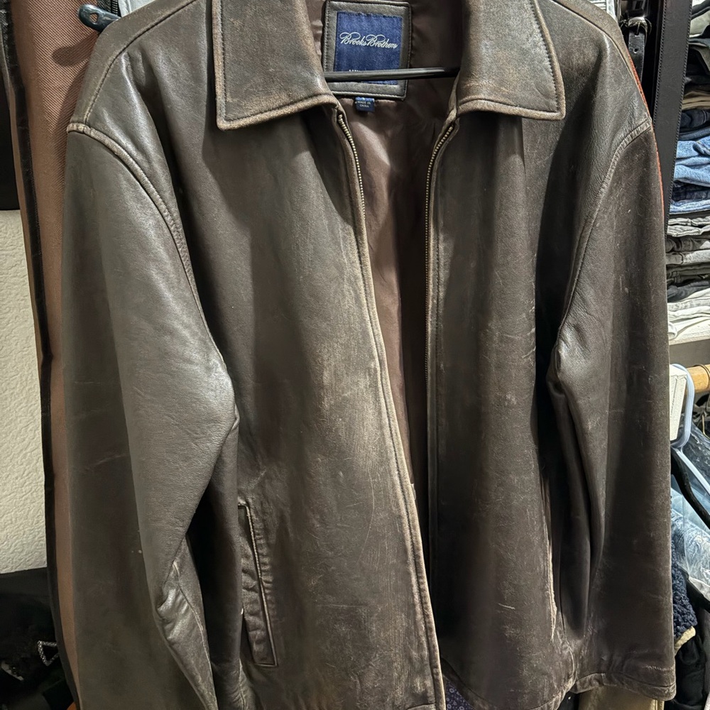 Ralph Lauren Dark Brown Leather Jacket